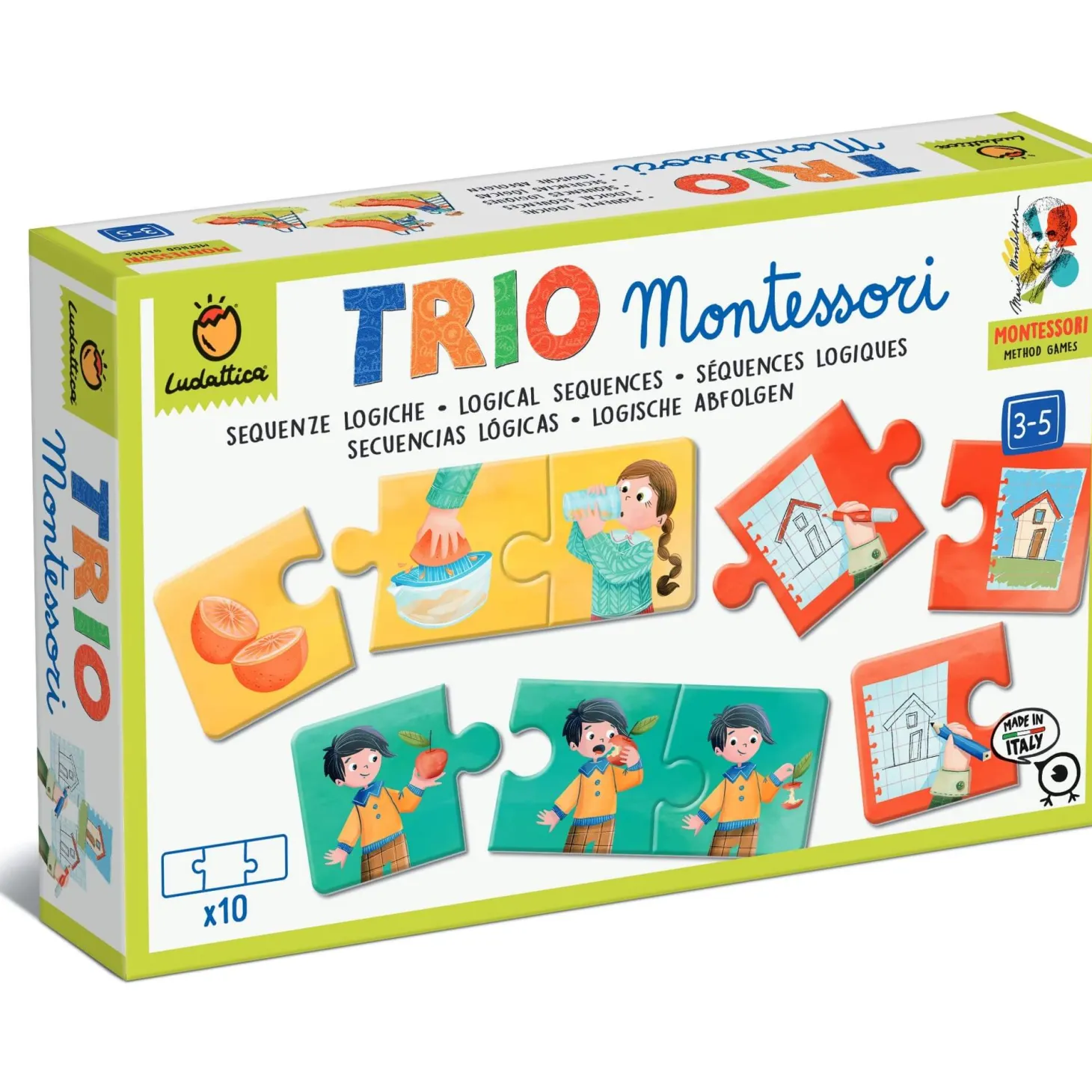TRIO Montessori - gra-układanka - CIĄGI LOGICZNE