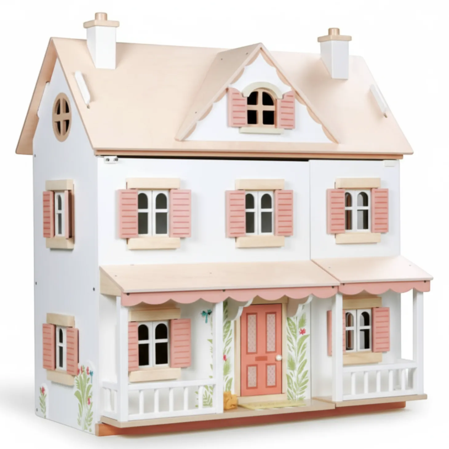 Trzypiętrowy domek w stylu kolonialnym