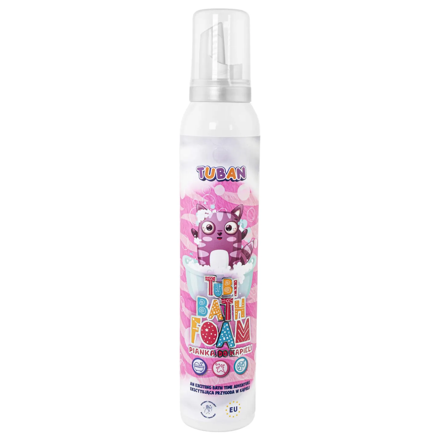 Tubi Pianka - różowa, 200 ml
