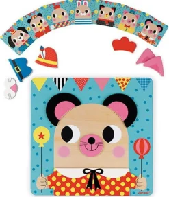Układanka drewniana magnetyczna Zwierzątka