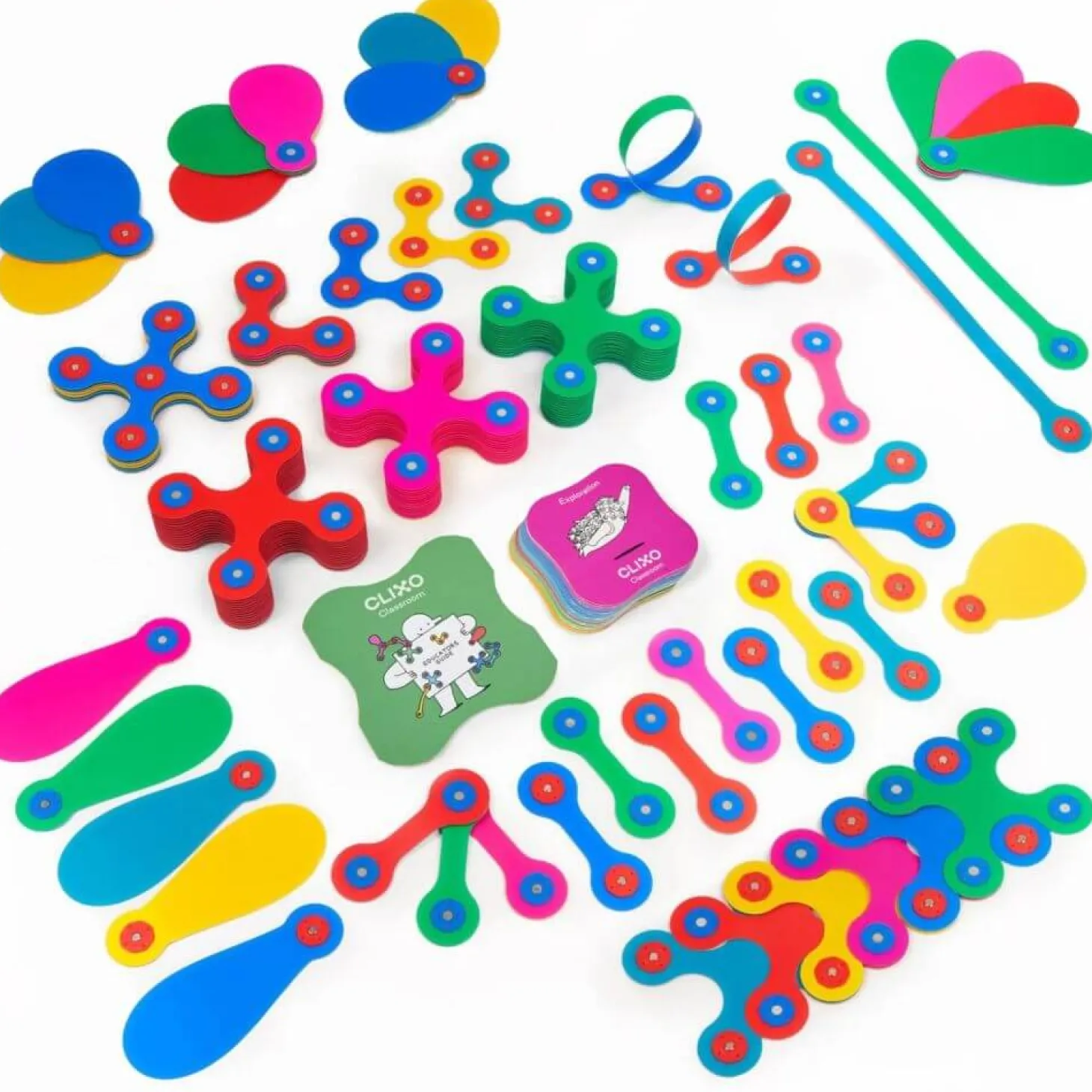 Układanka magnetyczna CLIXO Classroom Pack, 100 elementów