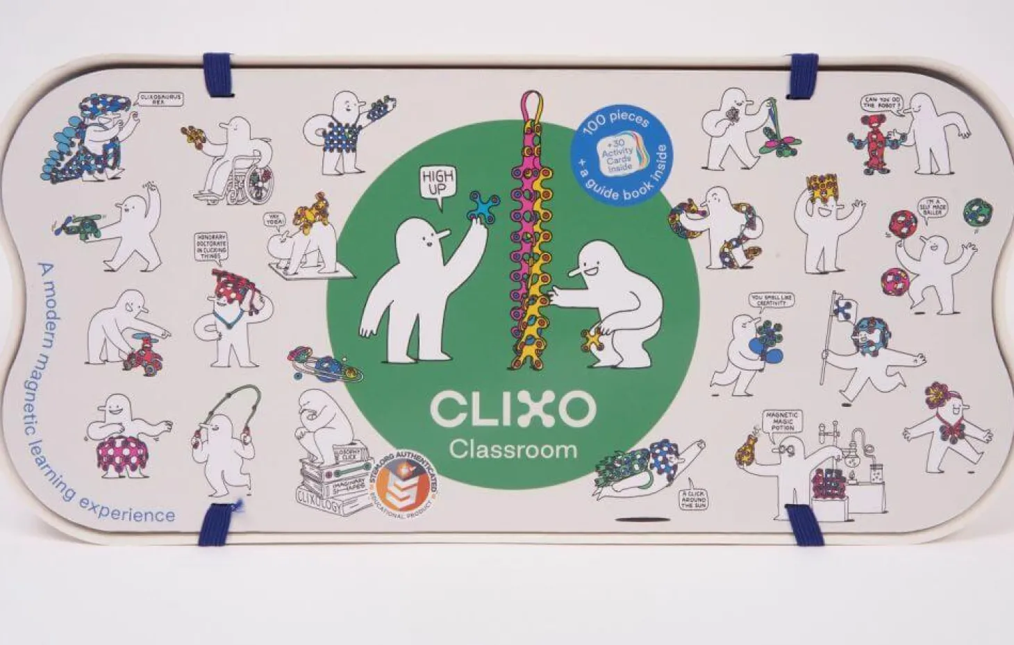 Układanka magnetyczna CLIXO Classroom Pack, 100 elementów