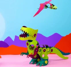 Układanka magnetyczna CLIXO Dinozaury , 36 elementy