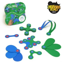Układanka magnetyczna CLIXO Itsy, zielono-niebieska