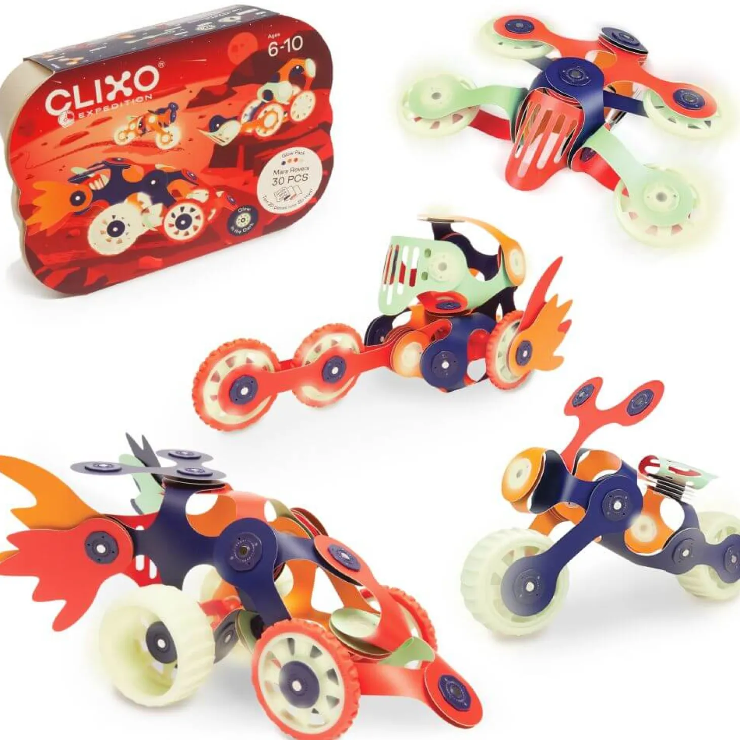 Układanka magnetyczna CLIXO Mars Rovers