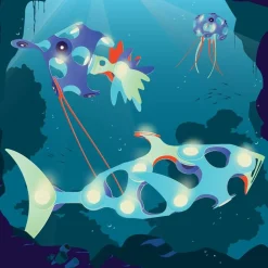 Układanka magnetyczna CLIXO Ocean Creatures