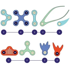 Układanka magnetyczna CLIXO Ocean Creatures