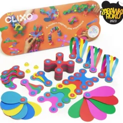 Układanka magnetyczna CLIXO Super Rainbow, 60 elementy