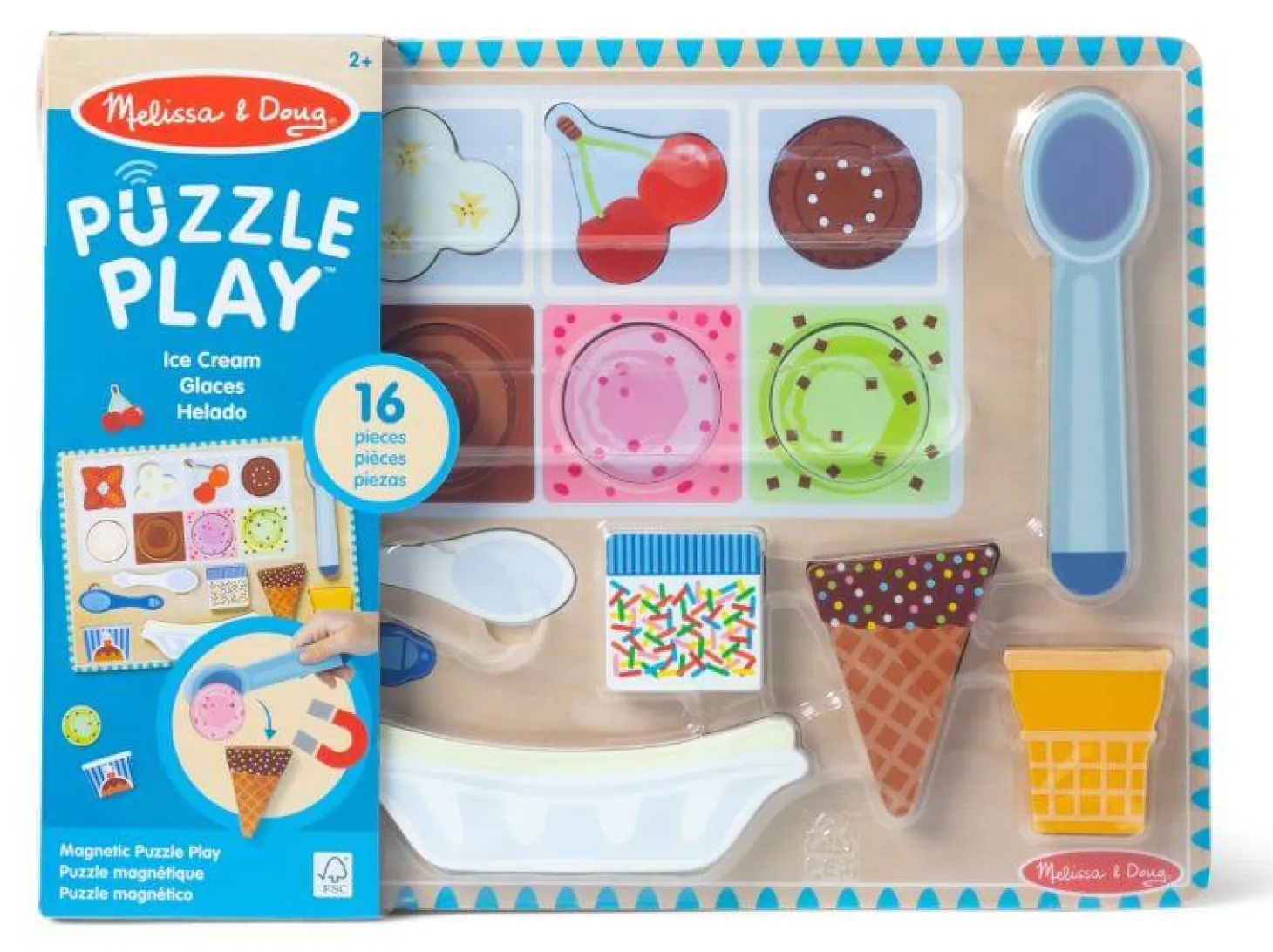Układanka magnetyczna Lody