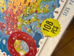 USZKODZONE OPAKOWANIE: DETECTIVE PUZZLE - puzzle, gra detektywistyczna - MAPA EUROPY