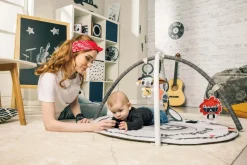 USZKODZONE OPAKOWANIE: Gimnastyka, mata edukacyjna z pałąkami - Tiny Rockers