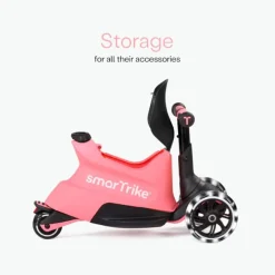 USZKODZONE OPAKOWANIE: Hulajnoga 4w1 Xtend Scooter + Ride-on, Salmon Pink