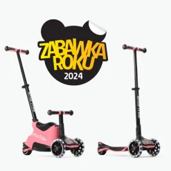 USZKODZONE OPAKOWANIE: Hulajnoga 4w1 Xtend Scooter + Ride-on, Salmon Pink
