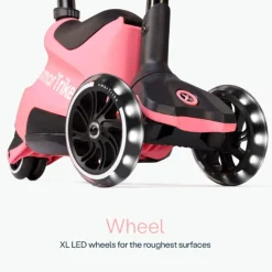 USZKODZONE OPAKOWANIE: Hulajnoga 4w1 Xtend Scooter + Ride-on, Salmon Pink