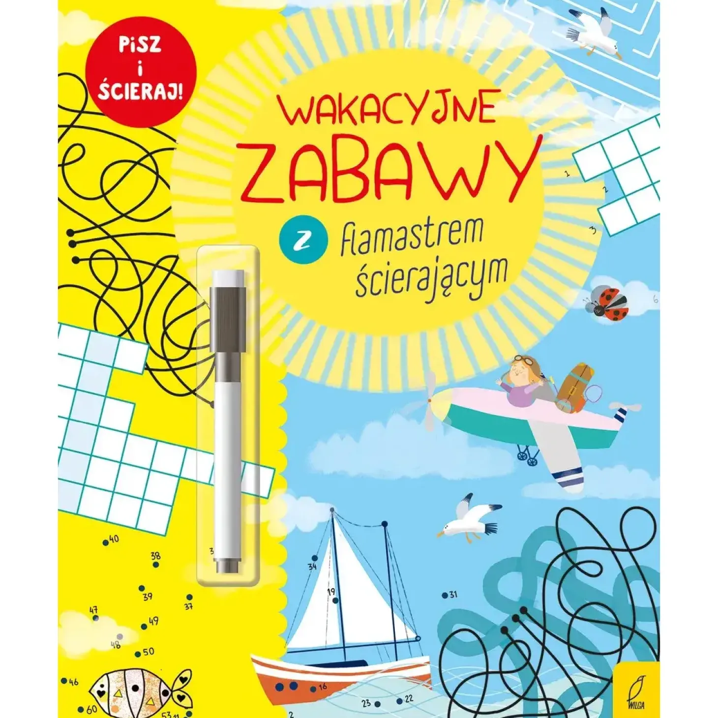 Wakacyjne zabawy z flamastrem ścierającym