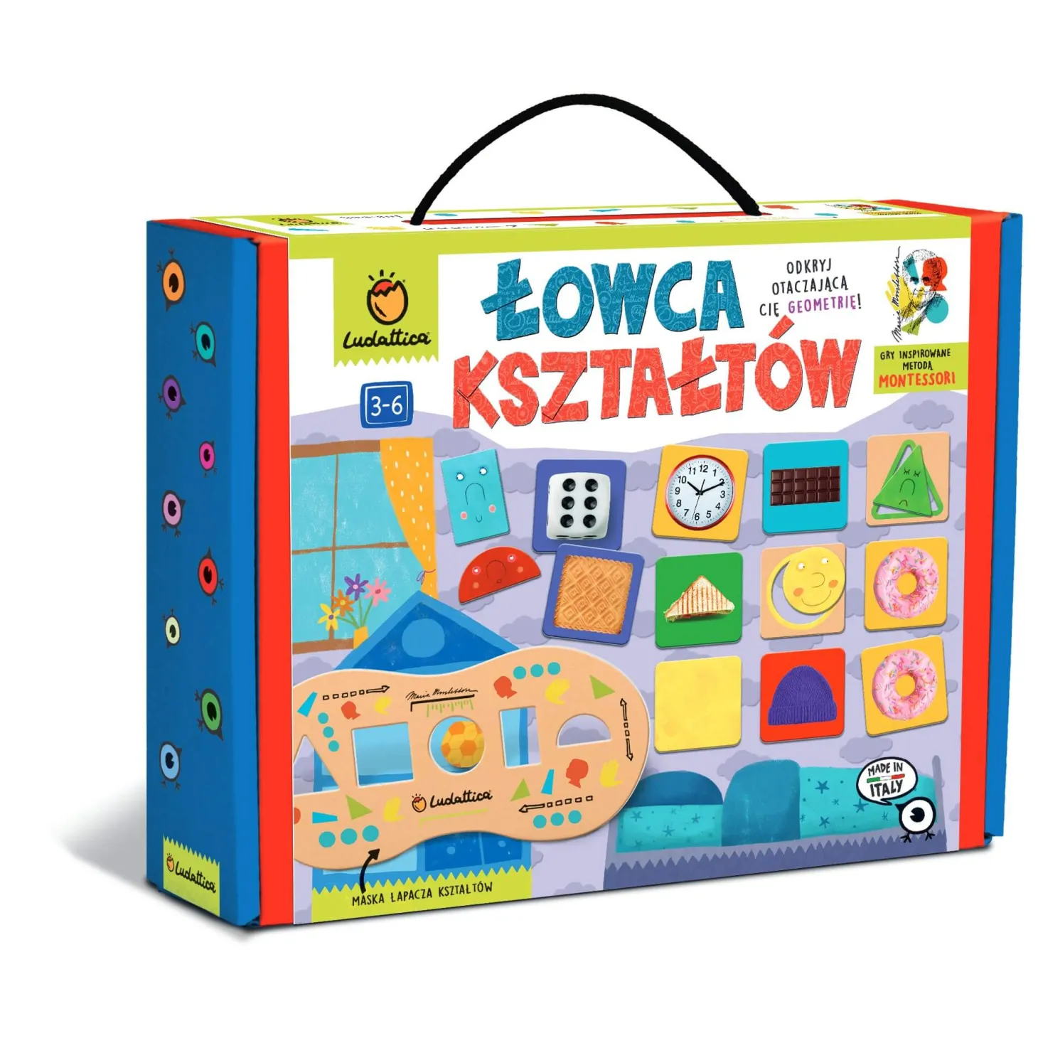 WALIZECZKA edukacyjna Montessori - ŁOWCA KSZTAŁTÓW