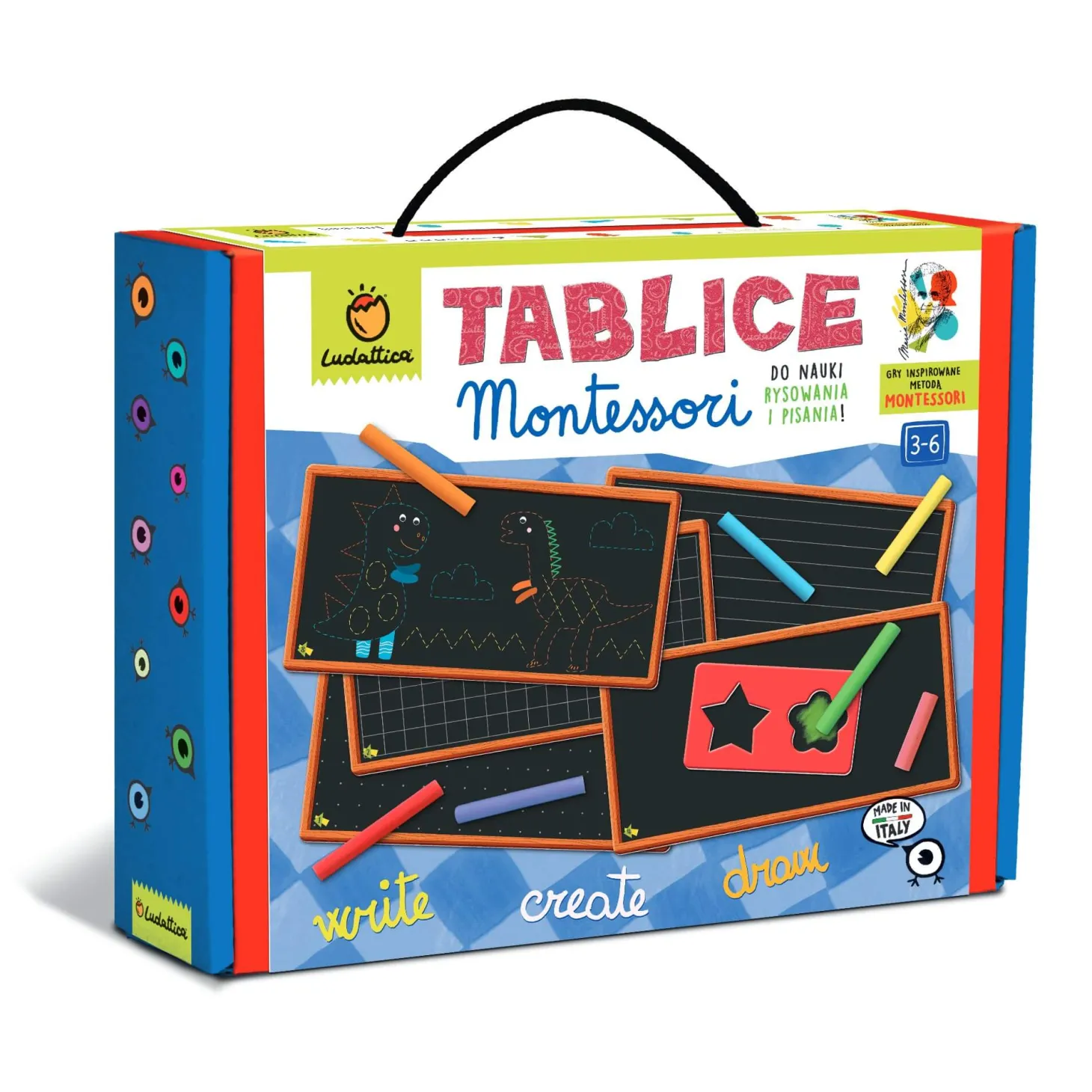 WALIZECZKA edukacyjna Montessori - TABLICE Montessori