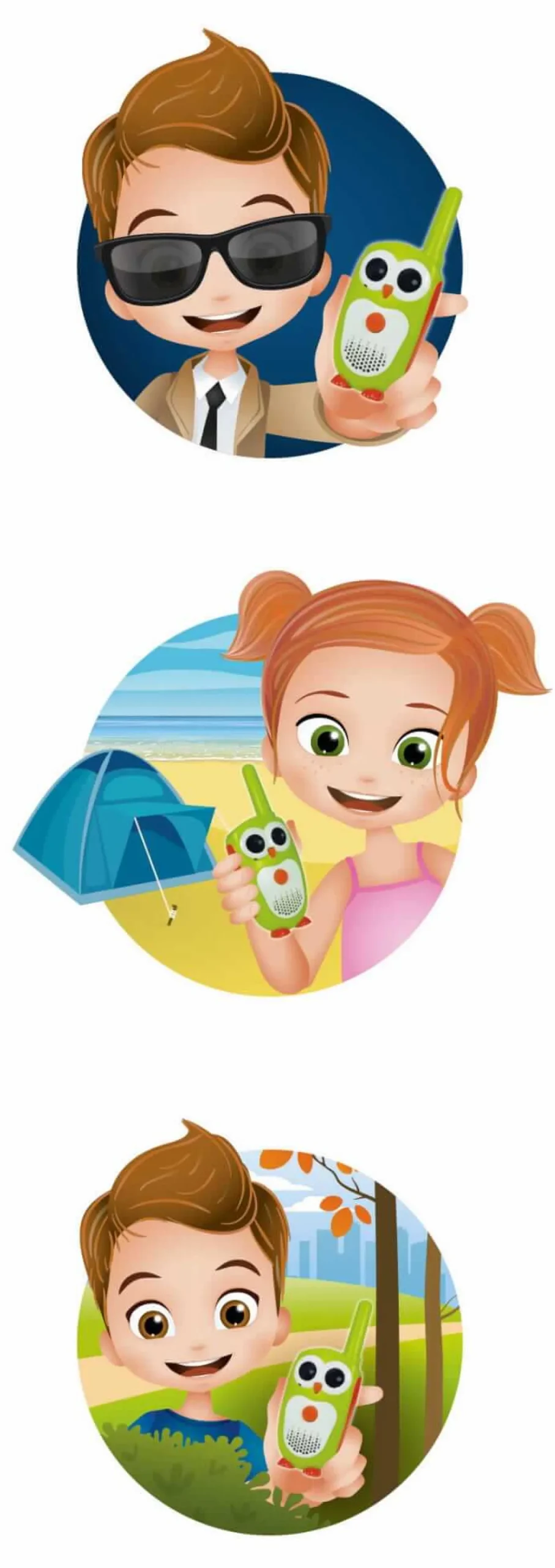 WALKIE-TALKIE JUNIOR zasięg 2 km