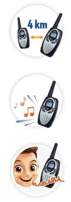 WALKIE-TALKIE z akumulatorem - zasięg 4 km