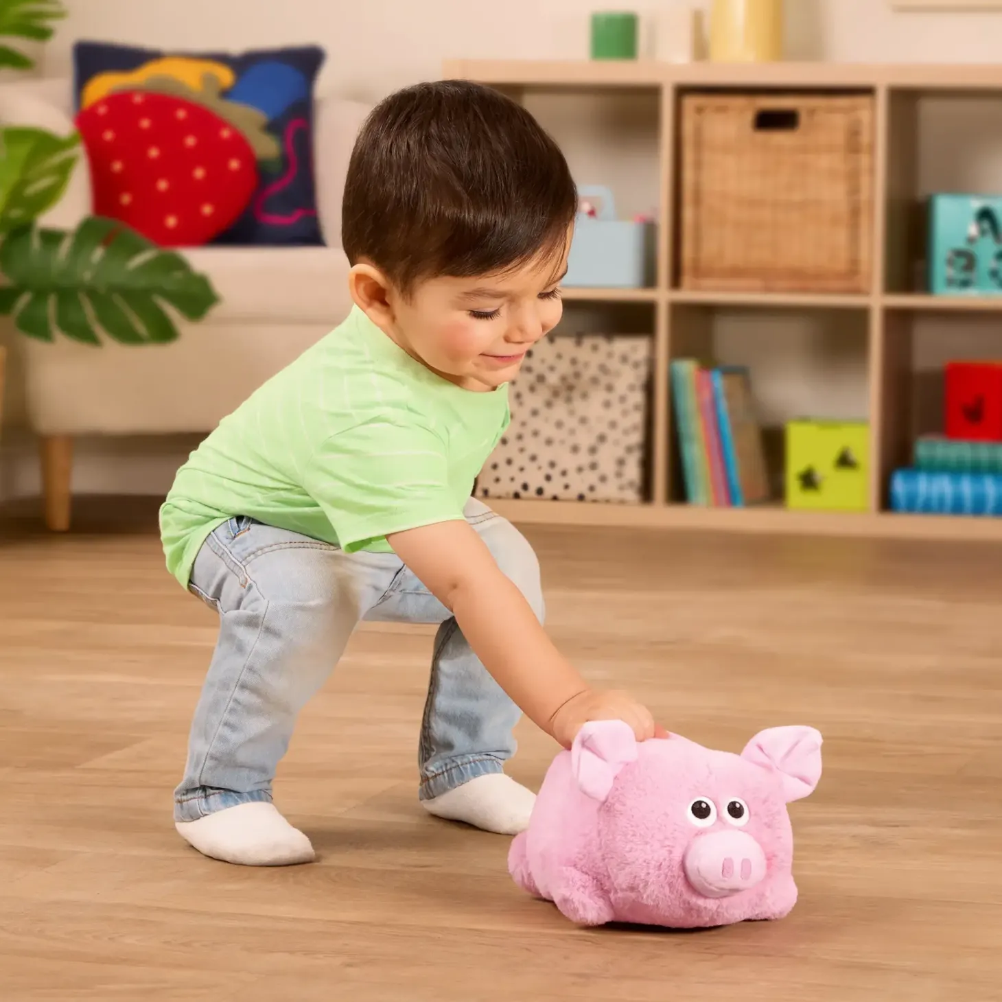 Wędrująca Świnka z odgłosami do nauki raczkowania - Oink n’ Waddle Pig