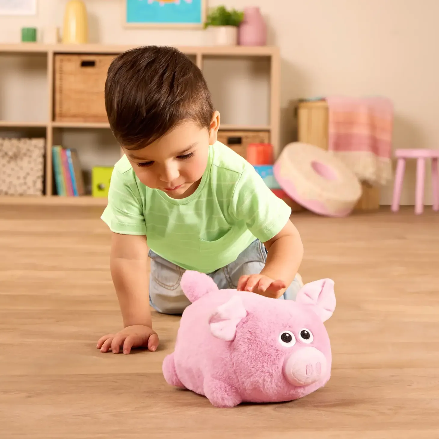 Wędrująca Świnka z odgłosami do nauki raczkowania - Oink n’ Waddle Pig