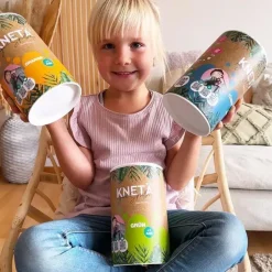 Wegańska masa plastyczna w puszce XXL, 1kg - czerwona