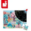 Świecące puzzle z mini-lampką UV Las 24 elementy 3+