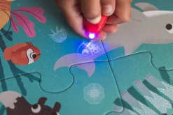 Świecące puzzle z mini-lampką UV Ocean 24 elementy 3+