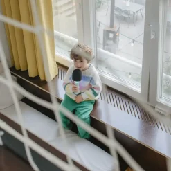 Świecący mikrofon KIDYMIC - zielony