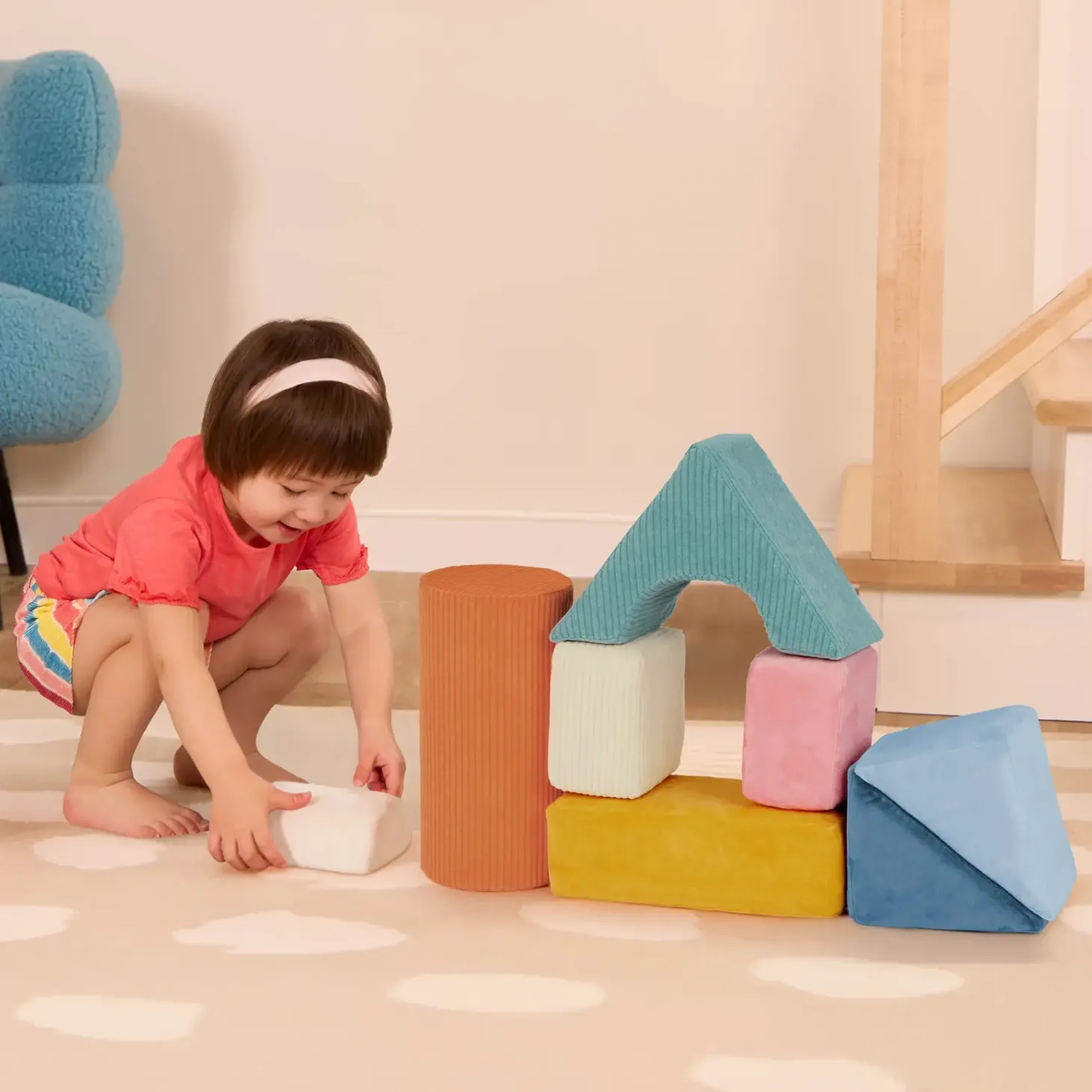 Wielkie pluszowe klocki konstrukcyjne - Tumble-y Towers