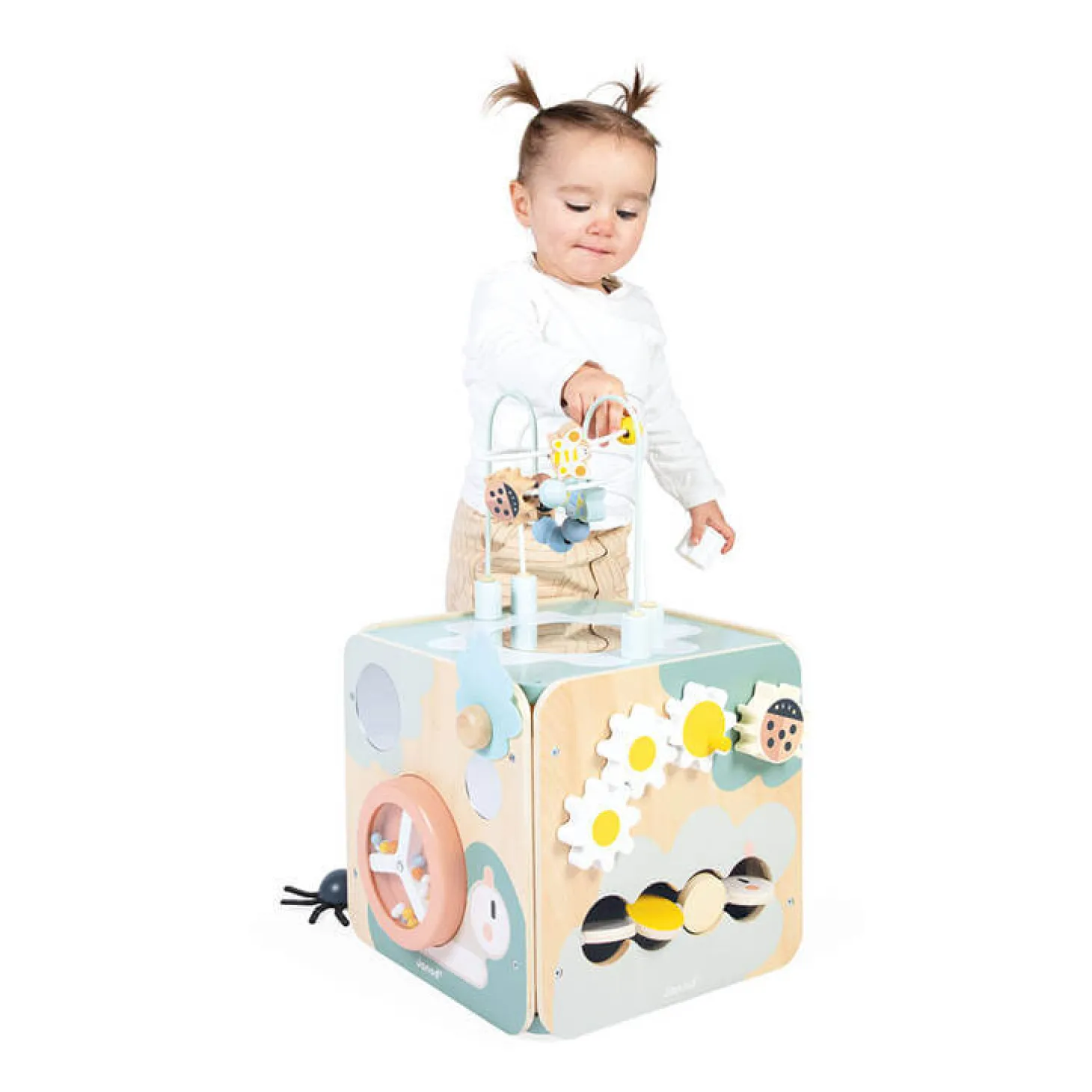 Wielofunkcyjna kostka edukacyjna z pętlą duża Sweet Cocoon