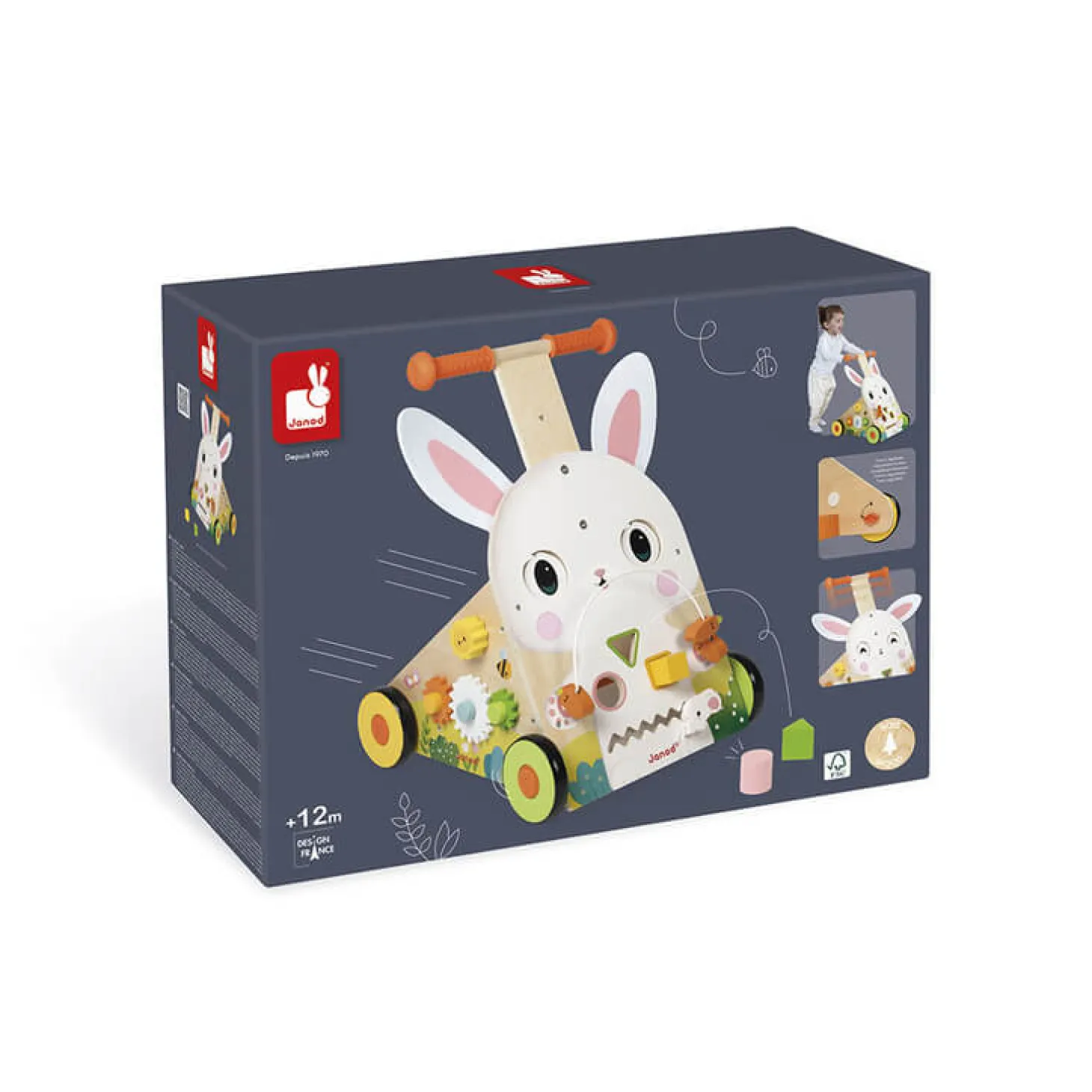 Wielofunkcyjny pchacz edukacyjny Farma 12 m+