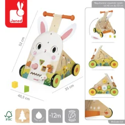 Wielofunkcyjny pchacz edukacyjny Farma 12 m+