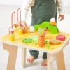 Wielofunkcyjny stolik edukacyjny drewniany Farma 12m+