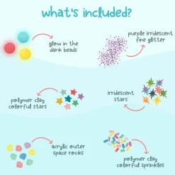 Wkład do słoików, figurki, brokaty i barwniki Fun Fillers - Space