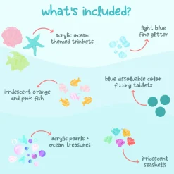 Wkład do słoików, figurki, brokaty i barwniki Fun Fillers - Sea