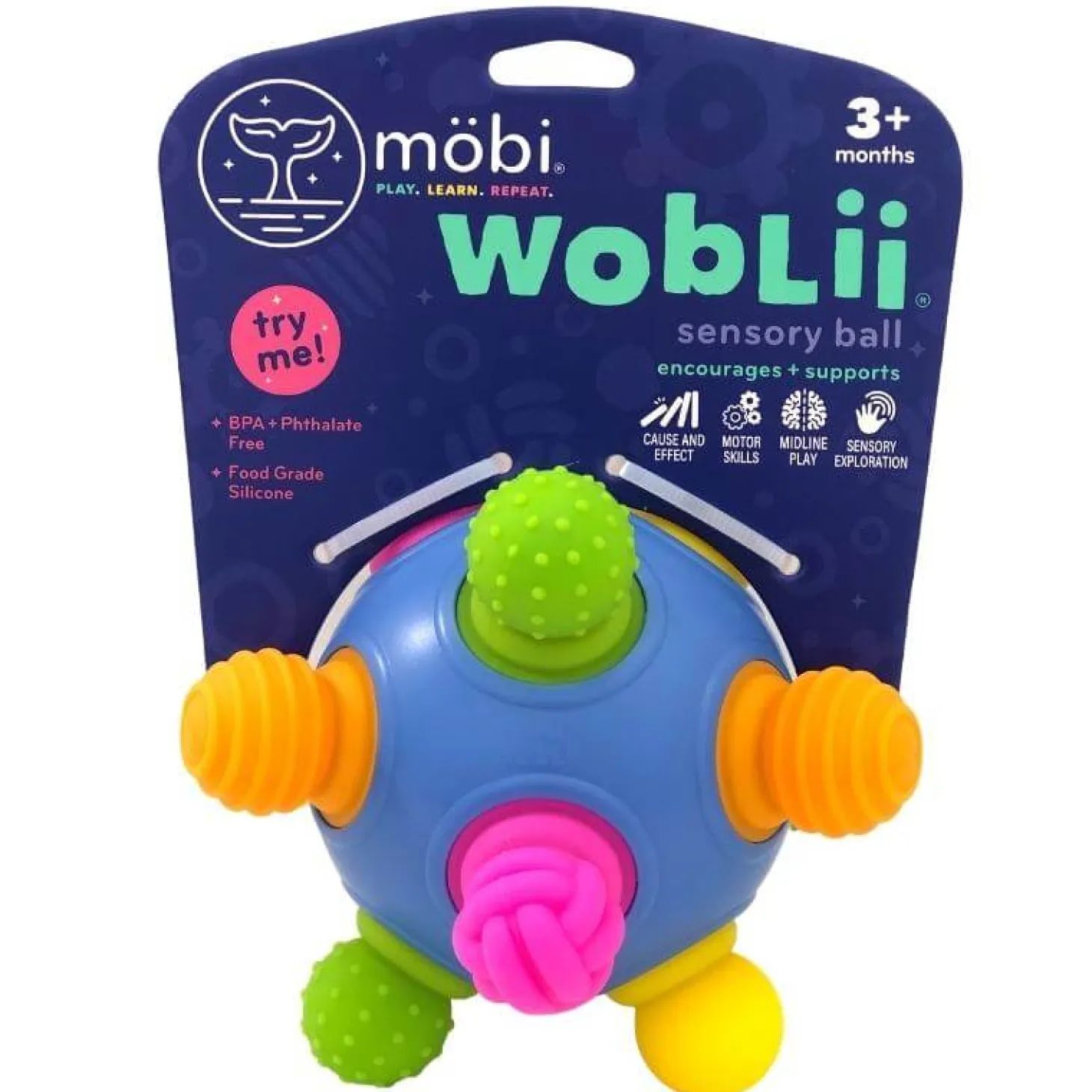 Woblii Kula. Zabawka sensoryczna.
