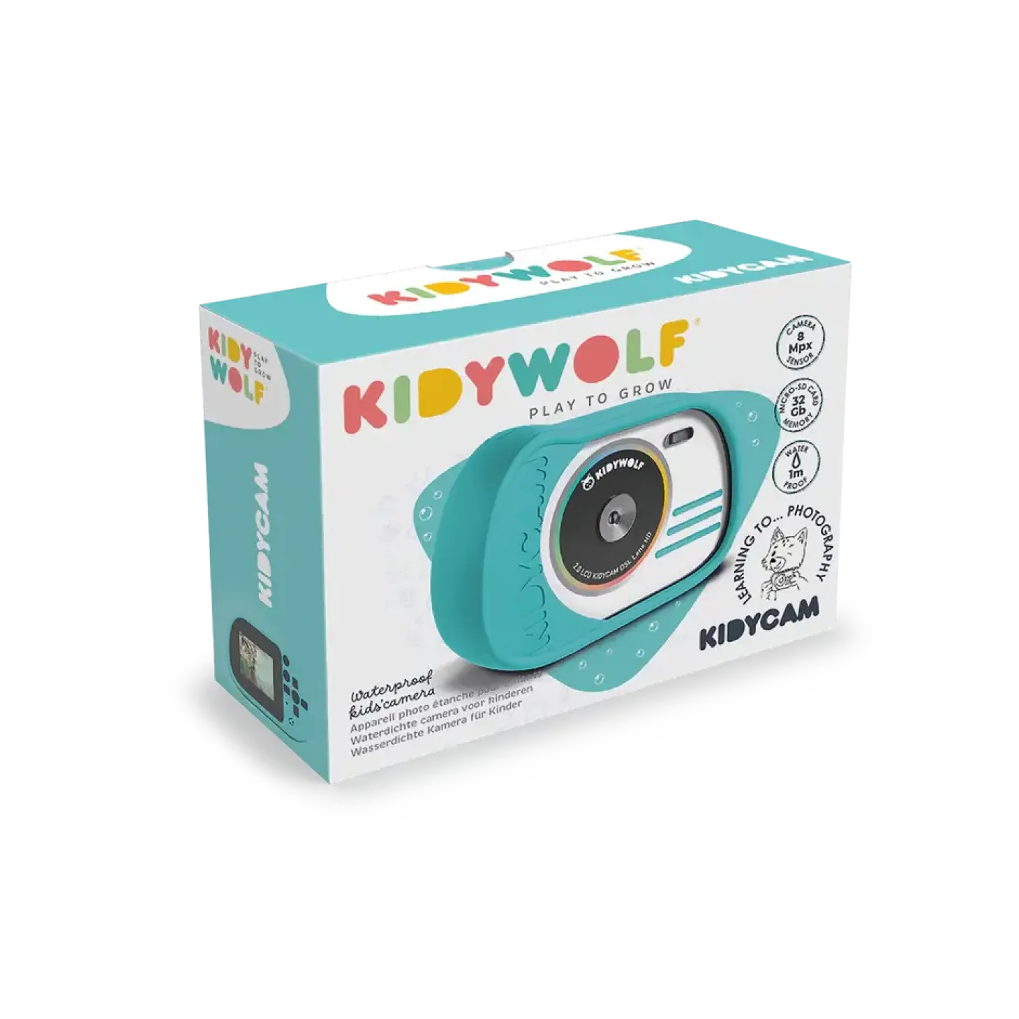 Wodoodporny aparat KIDYCAM - miętowy