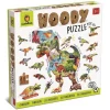 WOODY PUZZLE – drewniane puzzle konturowe – DINOZAURY