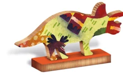 WOODY PUZZLE – drewniane puzzle konturowe – DINOZAURY