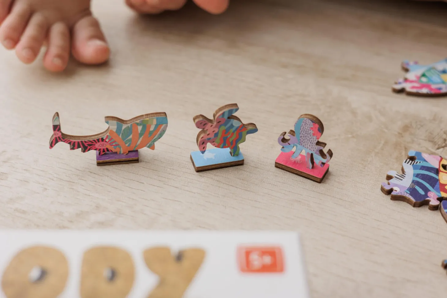 WOODY PUZZLE – drewniane puzzle konturowe – OCEAN
