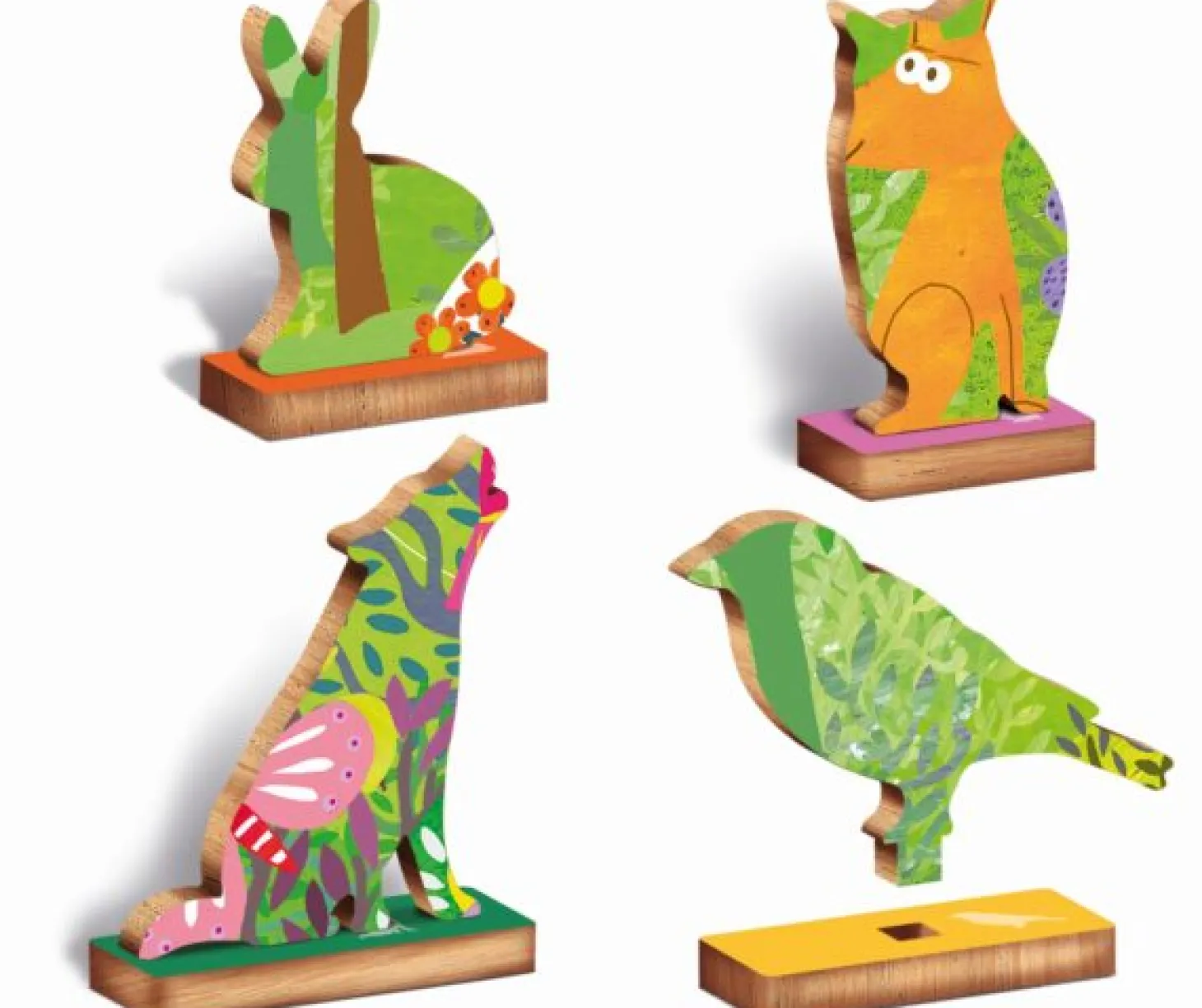 WOODY PUZZLE – drewniane puzzle konturowe – LAS