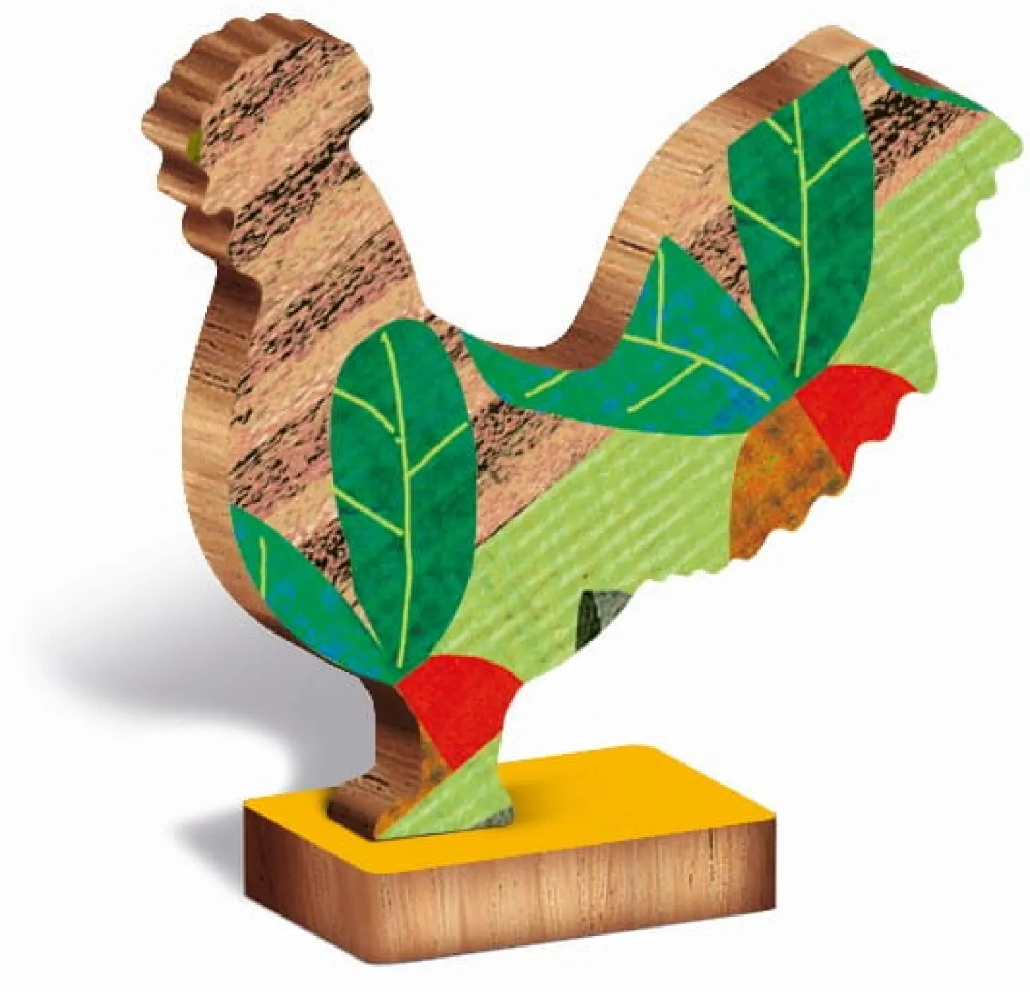 WOODY PUZZLE – drewniane puzzle konturowe – FARMA