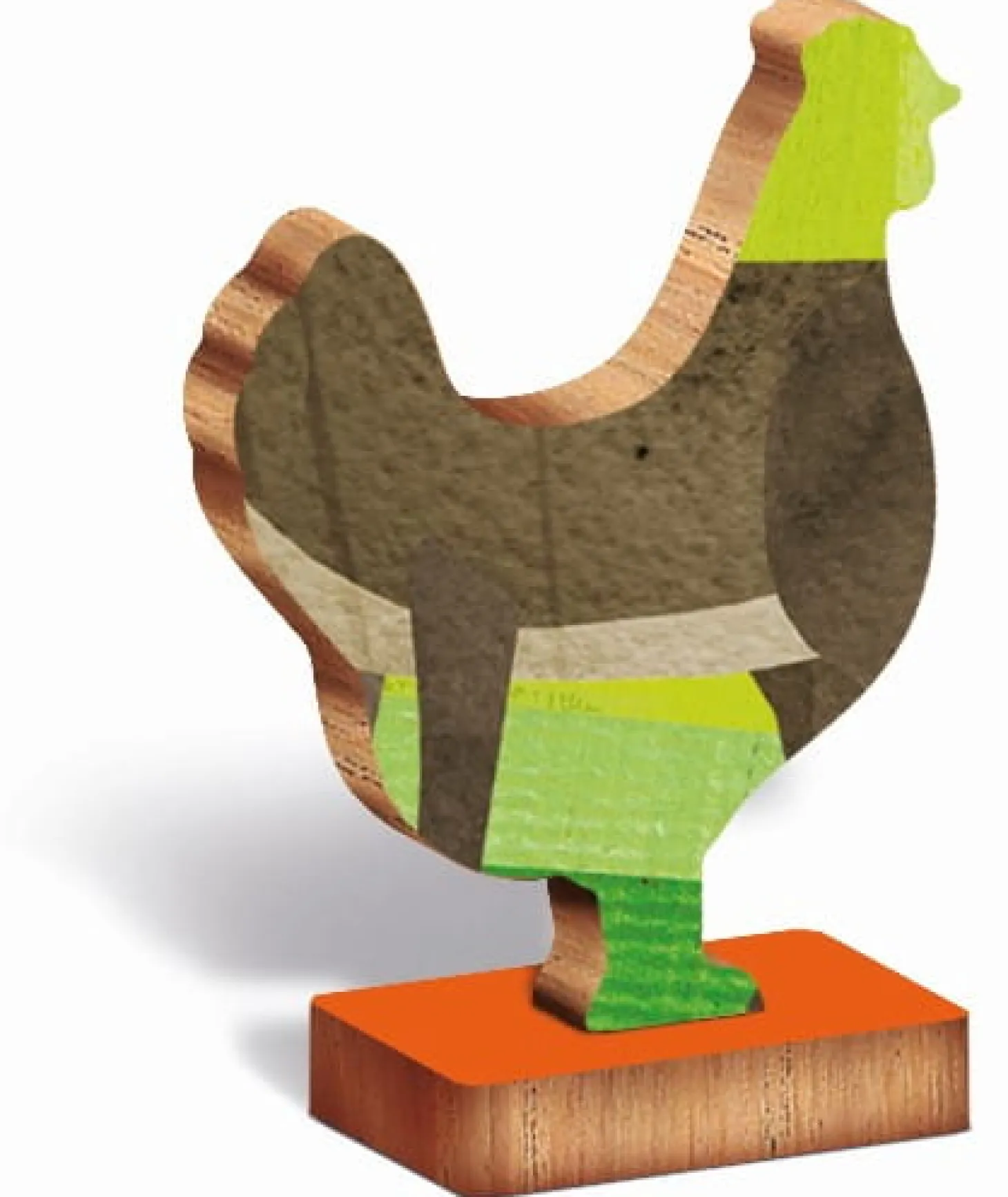 WOODY PUZZLE – drewniane puzzle konturowe – FARMA