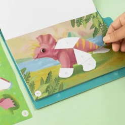Wyklejanie po numerach - Dinozaury