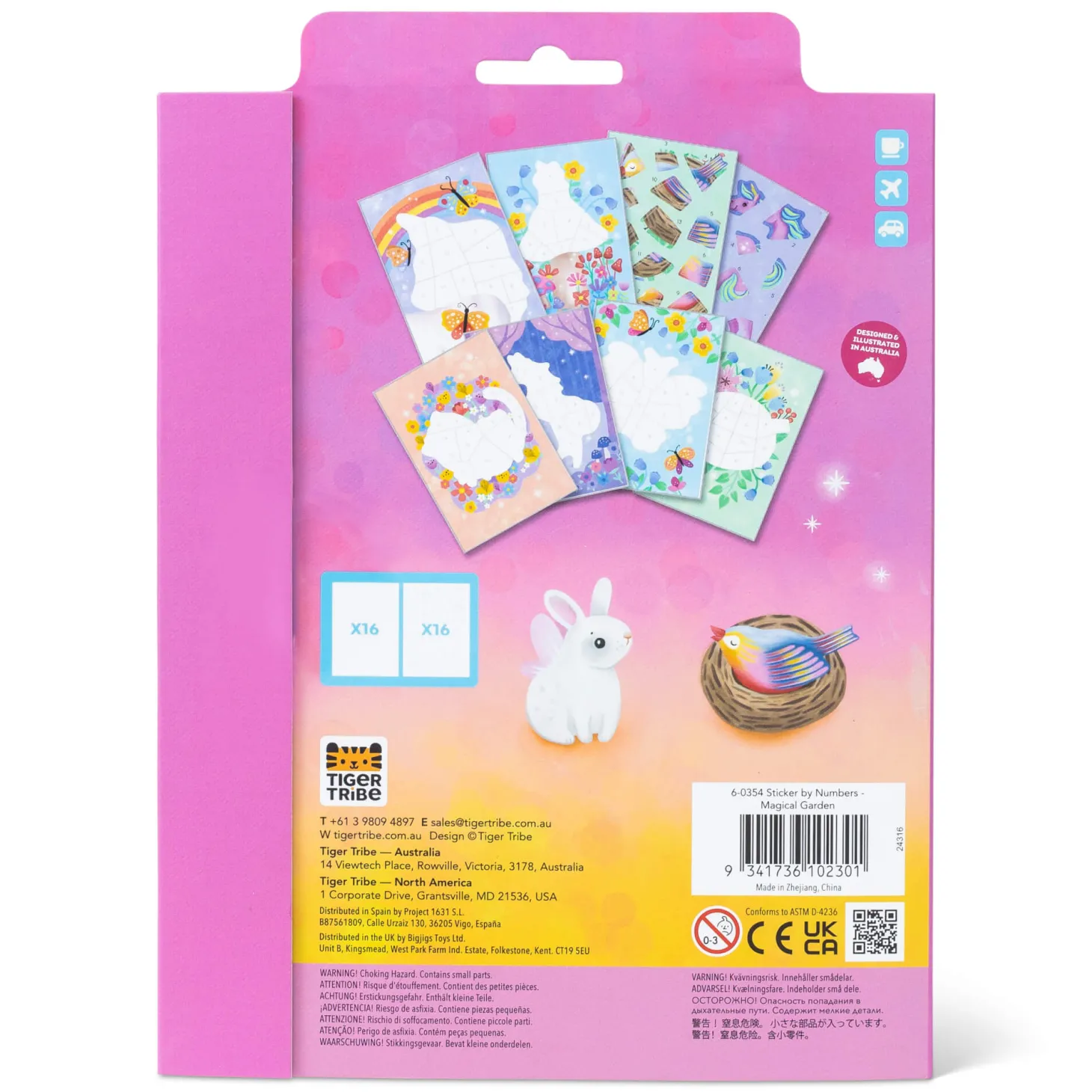 Wyklejanie po numerach - Magiczny Ogród