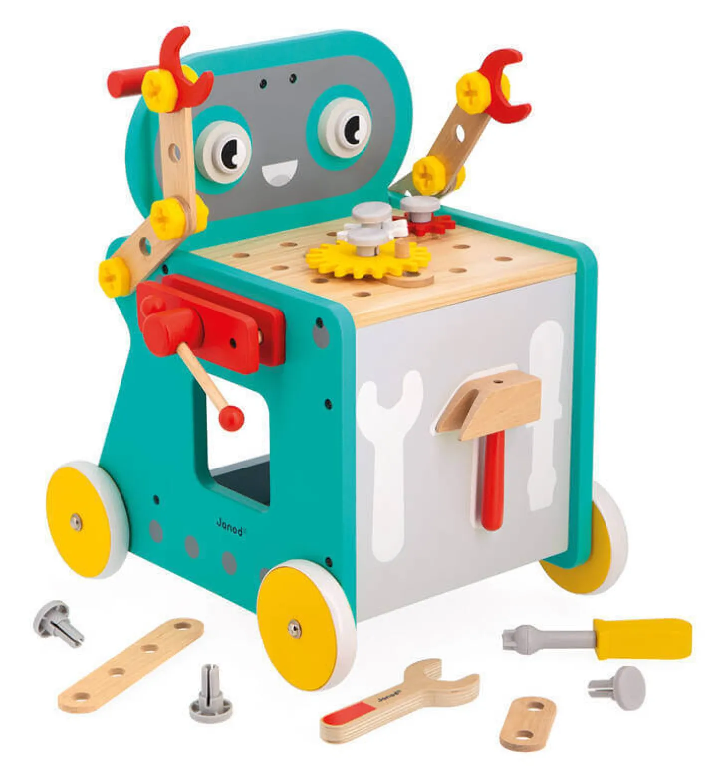Wózek warsztat magnetyczny z narzędziami Robot Brico ‘Kids 18 m+