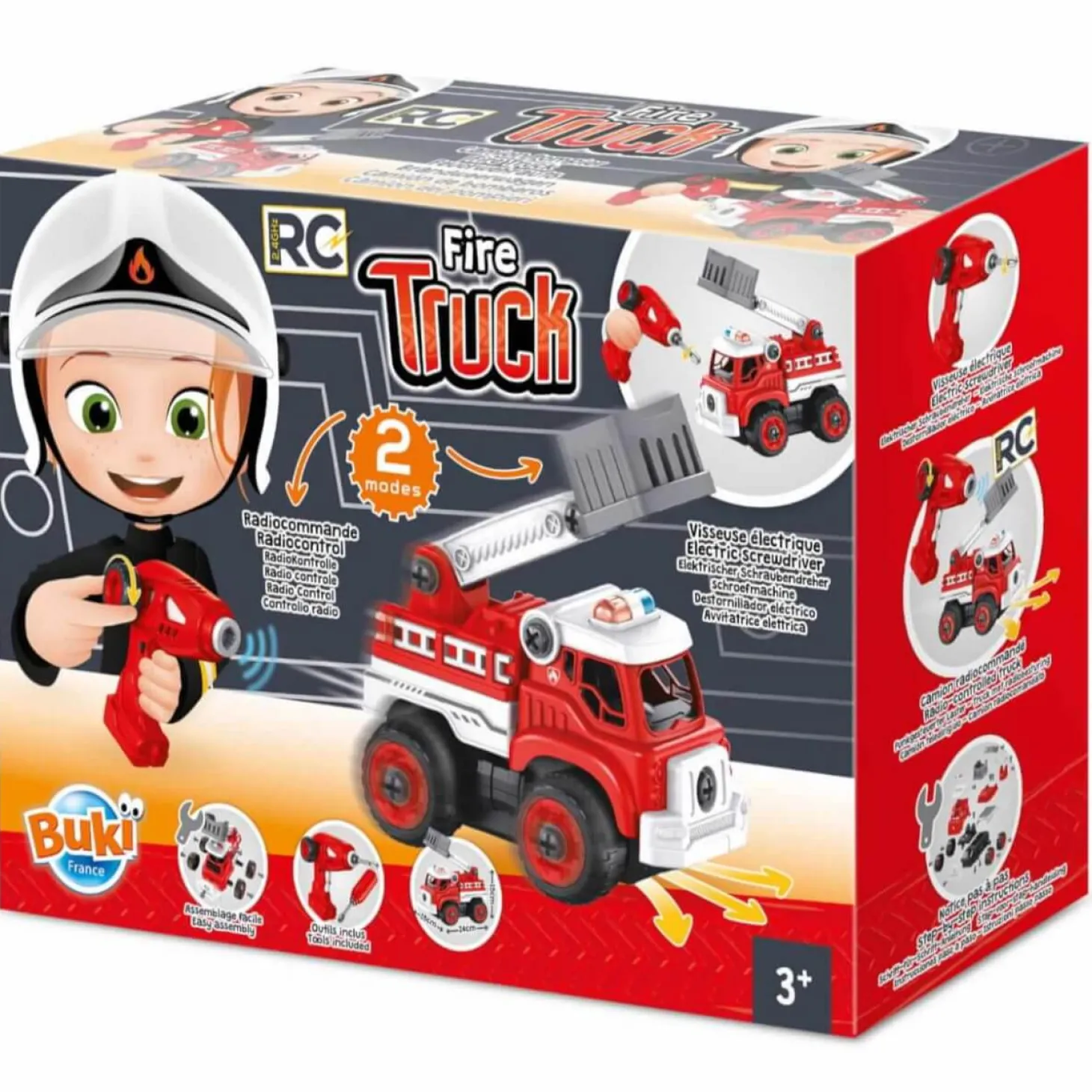 Wóz strażacki do skręcenia zdalnie sterowany