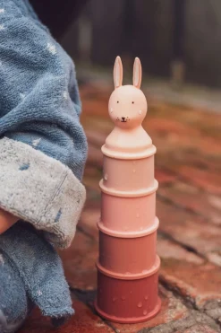Zabawka do kąpieli, kubki do układania - Królik, 5 szt.