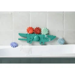 Zabawka do kąpieli silikonowa gra balansowa Krokodyl 3+
